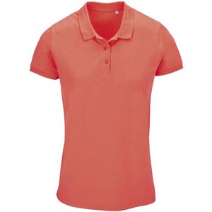 SOLS Dames/Dames Planet Piqué Biologisch Poloshirt (Pop Oranje)