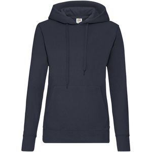 Fruit of the Loom Dames/Dames Classic 80/20 Lady Fit Hoodie (Deep Navy)