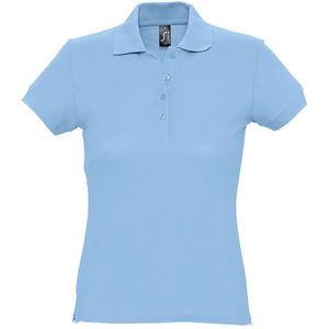 SOLS Dames/dames Passion Pique Poloshirt Met Korte Mouwen (Hemelsblauw) - Maat L