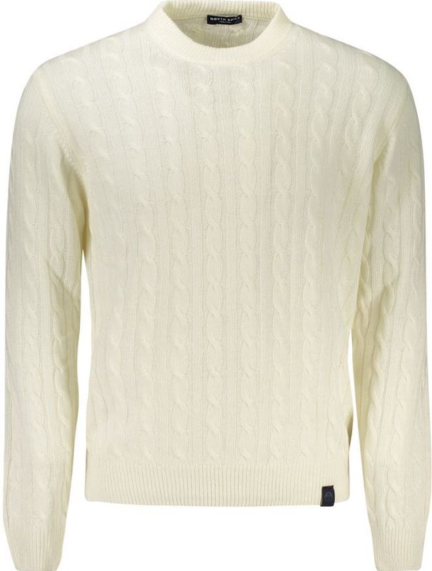 North Sails - Ronde-hals Knitwear - Wit - Heren - Kasjmier