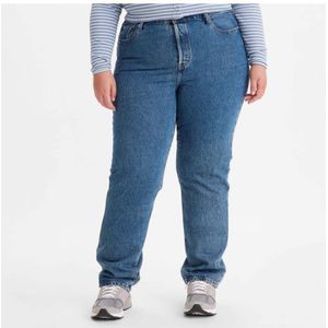 Dames Levis Plus 501 Original Fit Jeans in Denim