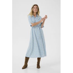 Jurk Feminine Blue Yellow Small Floral blue multi