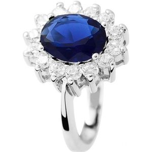 Ring ""saffier"" zilveren sieraden 925 - Kate