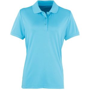 Premier Dames/dames Coolchecker korte mouw Pique Polo T-Shirt (Turquoise)