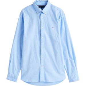Tommy Hilfiger Heren Geborduurd Logo Normaal Overhemd (Vat Blauw)