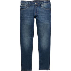 TOM TAILOR - Aedan Straight - Jeans - Used Dark Stone Blue - Denim