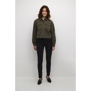 Overhemd met lang mouwen Regular fit Forest Night dark green