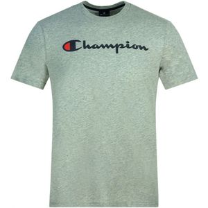 Champion Klassiek Scriptlogo Grijs T-shirt - Maat M