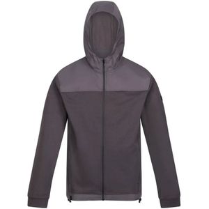 Regatta Heren Luis Fleece Full Zip Hoodie (Donkergrijs) - Maat XL