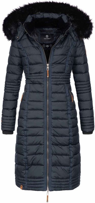 Navahoo - Umay - Gewatteerde Winterjas - Dames - Met Afneembare Capuchon en Bontkraag
