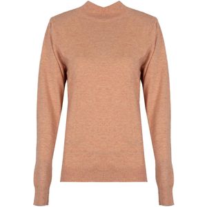 Guess - Turtleneck Trui - Roze - Breiwerk - Regular Fit