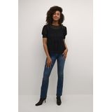 Blouse - Zwart - Feminine - Korte Mouwen