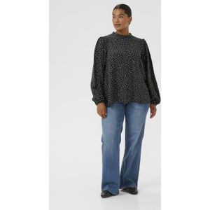 Blouse met lange mouwen KCrya A-shape black white