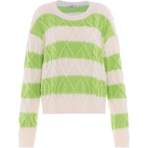 Pullover - Gebreide Trui - Ronde Hals - Lange Mouwen - Textuurmix