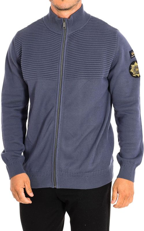 La Martina - TMSG30-XC040 - Gebreide Trui - Grijs - Lange Mouwen