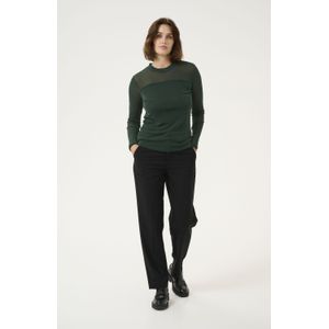 Blouse met lange mouwen Regular fit Garden Topiary green