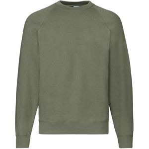 Fruit of the Loom Heren Premium Ingelegd Sweatshirt (Klassieke Olijf)