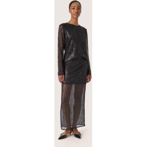 SOAKED IN LUXURY - Adea - Kokerrok - Zwart - 7/8 lengte