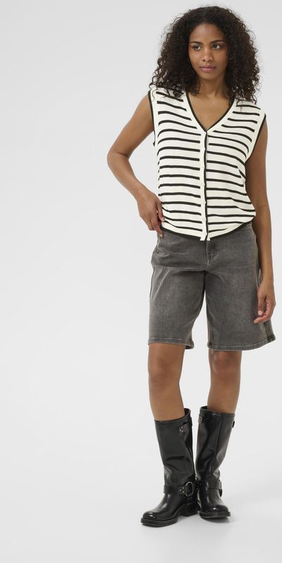 Pullover KAamalia Loose fit black offwhite