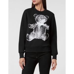 Philipp Plein - Sweatshirt LS Teddy Bear - Zwart - Katoen