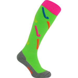 Hockeysokken met coole hockeystickontwerpen | Hingly | Heren & Dames | Ideaal voor Sport - Groen
