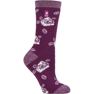 Heat Holders Lite - Geïsoleerde thermo damessokken - Purple Magenta (Rome)