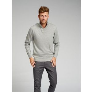 Basis Hoodie Sweat - Lichtgrijs Melange - Maat L