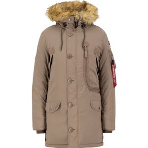 Alpha Industries - Donsjack - Dames - Met Imitatiebont - Normale Pasvorm