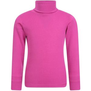 Mountain Warehouse Kinder-/kids Talus Roll Neck Top met lange mouwen (Helder Roze)