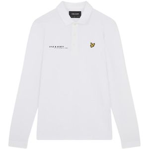 Lyle & Scott - Poloshirt - Wit - Lange Mouwen