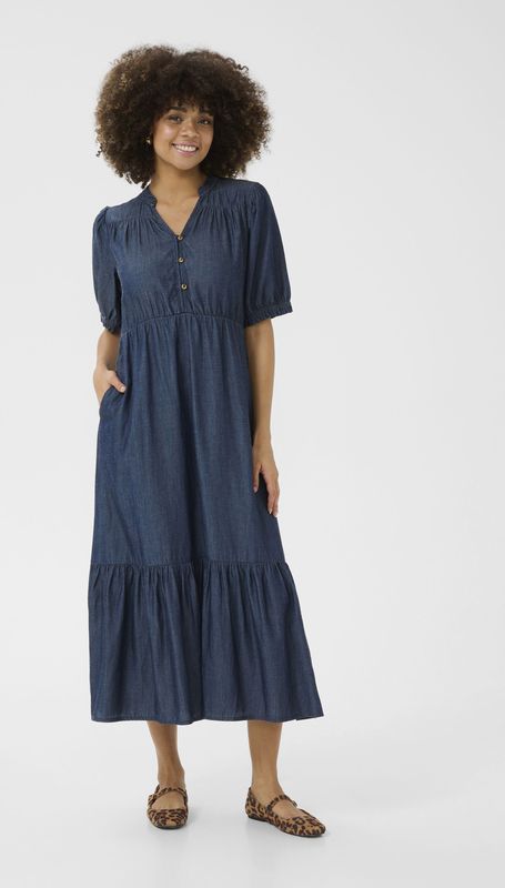 CULTURE Jurk 'Aurelia'  donkerblauw