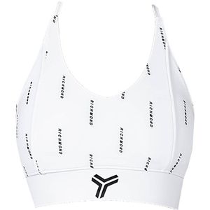 John Richmond - Elegante Sporttop met Logo Print - Wit - Dames - Polyester