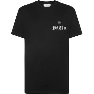 Philipp Plein, Heren, Tops, Zwart, Maat: L Katoen,