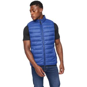 Crosshatch Heren Gattering Gequilt Gilet (Koningsblauw)