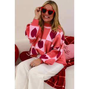 Hartprint Geruite Trui