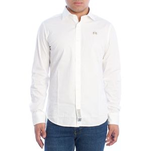 La Martina - Overhemd - Blauw - Katoen