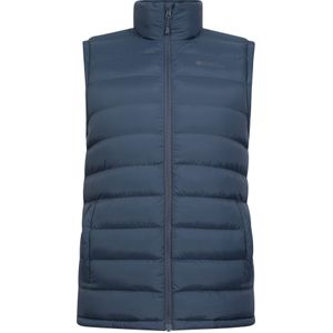 Mountain Warehouse Gewatteerd gilet met imitatiebont voor heren (Marine)