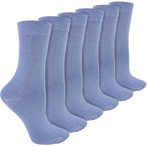 Dames 6-pack Sokken van Bamboe en Merinowol Blend