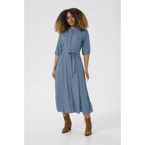 Jurk - CRTiah Feminine - Blauw - Overhemdjurk