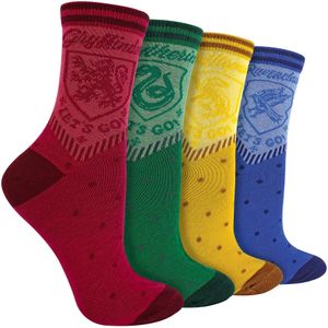 4 Paar Harry Potter Sokken - Assortiment