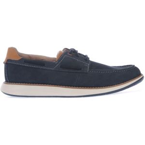 Clarks Un Pilot veterschoenen voor heren, marineblauw