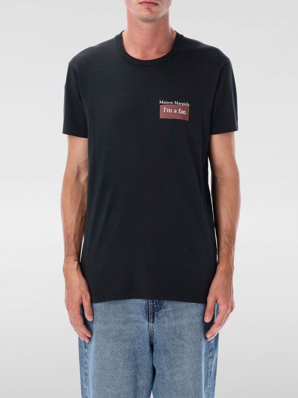 Maison Margiela - T-shirt met Logo - Zwart - Heren - Katoen