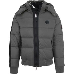 Plein Sport Padded Taped Sleeve Grey Jacket