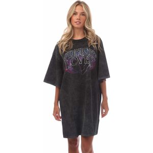 HUGO - Nelaja - T-shirt Jurk - Zwart - Katoen