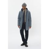 MAdeston - Herenparka - Blauw - Regular Fit