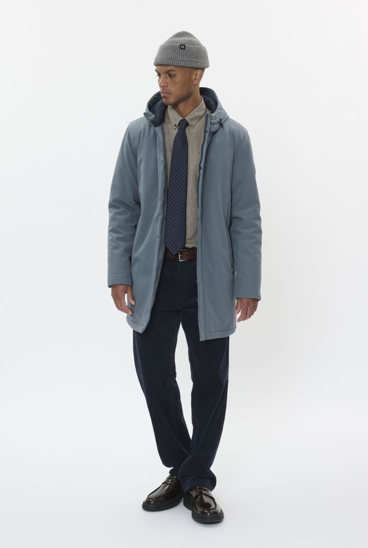 MAdeston - Herenparka - Blauw - Regular Fit