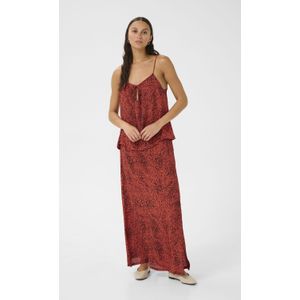 Kaffe - Rok met Grafisch Dierenprint - Veelkleurig - Dames - Katoen