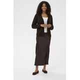 Kaffe - KAemria Cardigan - Vest - Bruin - Lange Gebreide