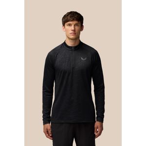 Castore Adapt Training 1/4 Zip Top Polyester Heren Zwarte Actieve T-Shirts
