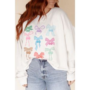 Lange Mouw Ribbels Cuff Sweatshirt